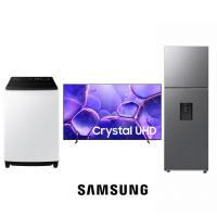 Combo TV 4K 43" + Refrigeradora 13" + Lavadora 46 lb