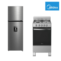 Dúo Midea Refrigeradora 13" + Cocina 20"