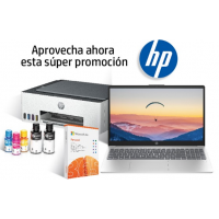 Laptop HP 15-FC0070LA Ryzen™ 5 + Impresora + Gratis Microsoft Personal