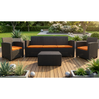 Juego de sala Alamo TRIPLE | Café