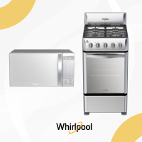 Dúo Whirlpool cocina 20" + Microondas