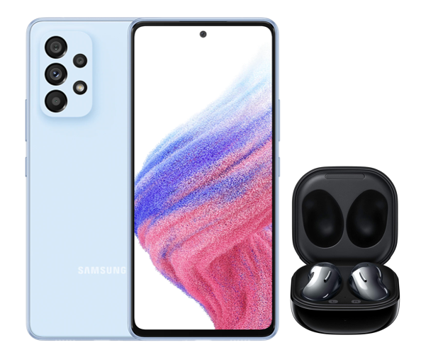 Teléfono Galaxy A53 5G Azul más Buds Live | Omnisport